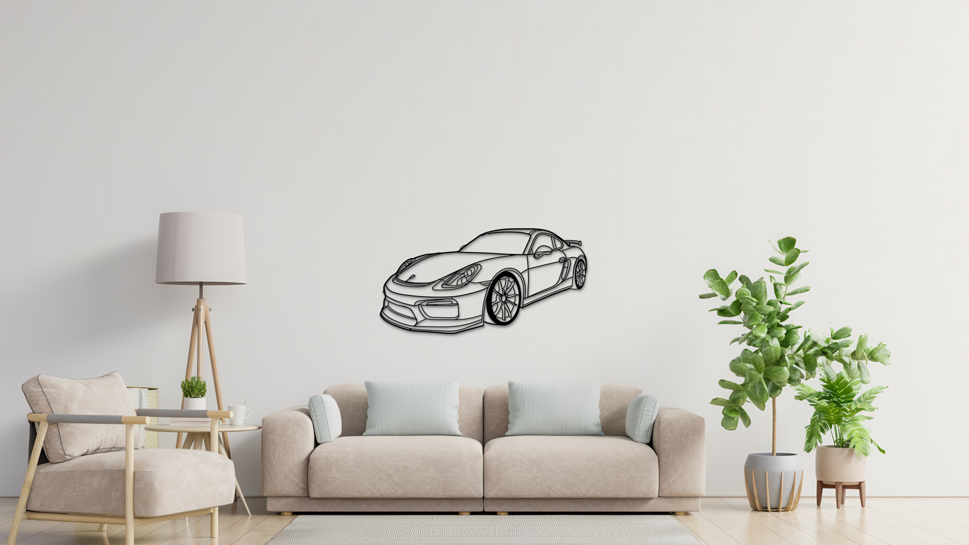 Porsche GT4 981 sideangle front