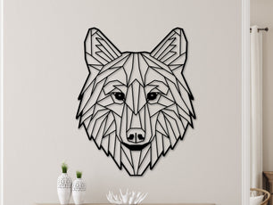 Wolf front LK Laserking e.U. | Dein Premium Wandbild 