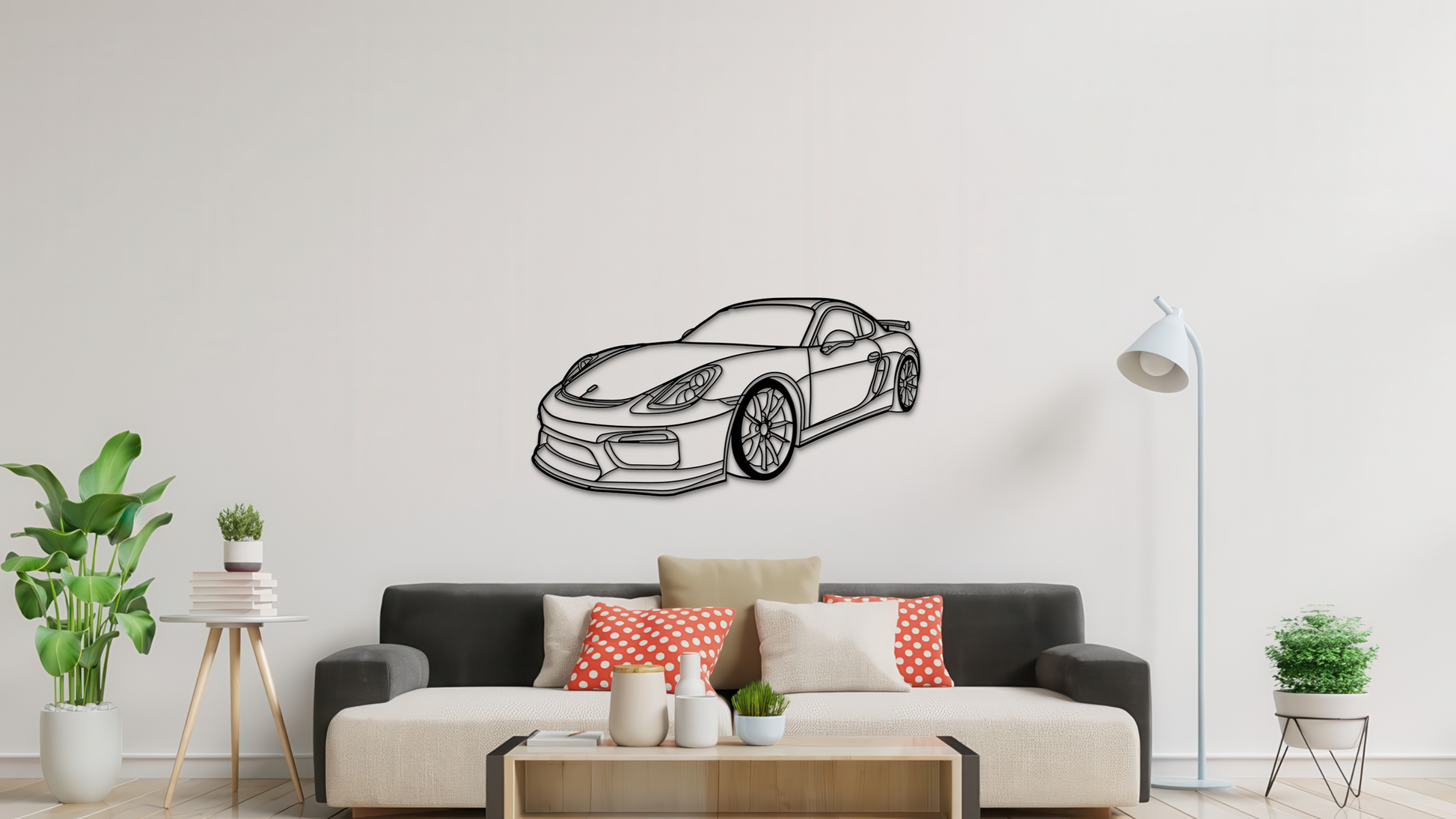 Porsche GT4 981 sideangle front
