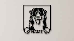 Metallsilhouette Berner Sennenhund - Laserking - Different Way of Art ®