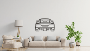 Metallsilhouette Porsche 982 GT4RS - Wandbild back - Laserking - Different Way of Art ®