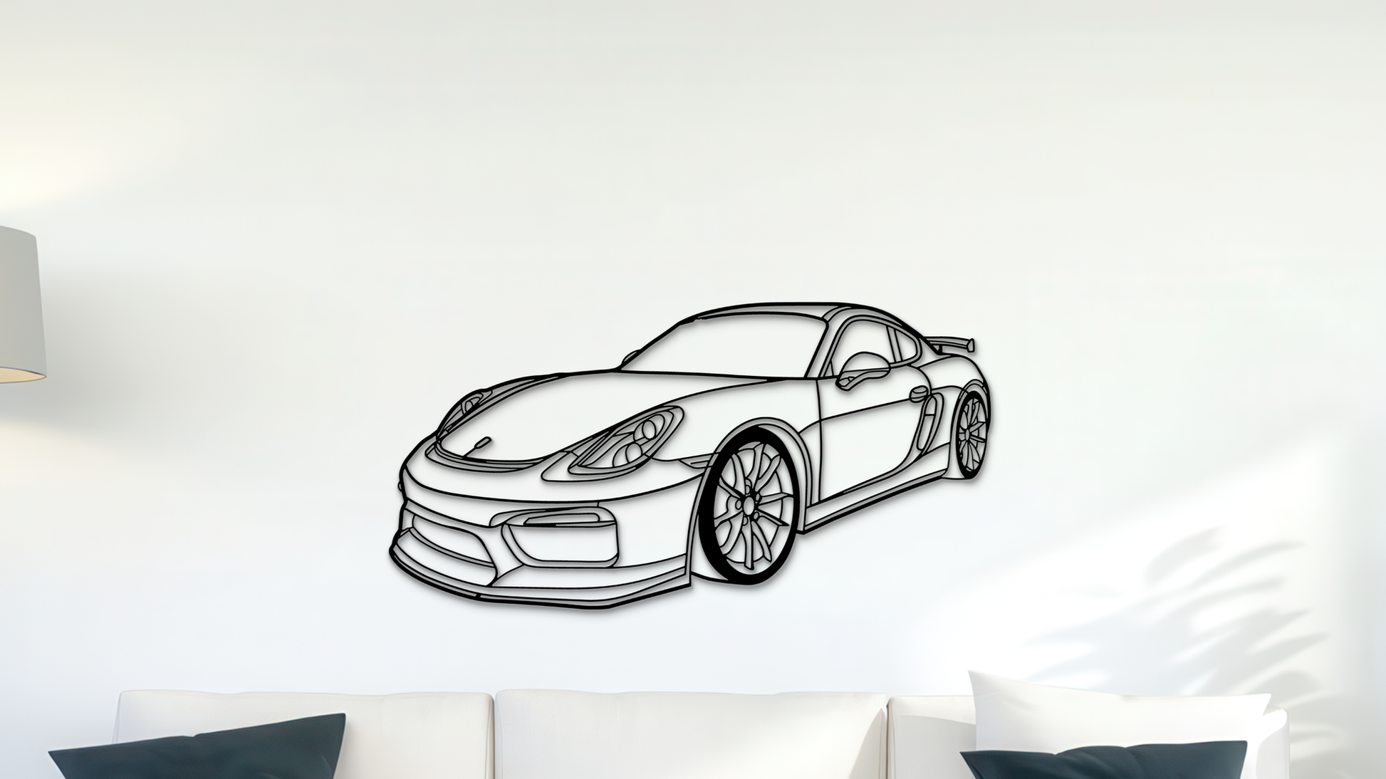 Porsche GT4 981 sideangle front